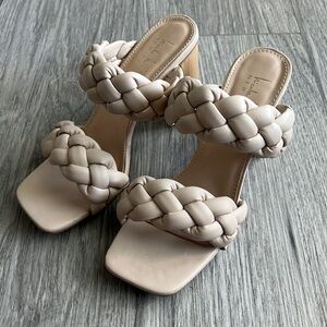 Nicole Miller New York Braided Block Heel Size 7